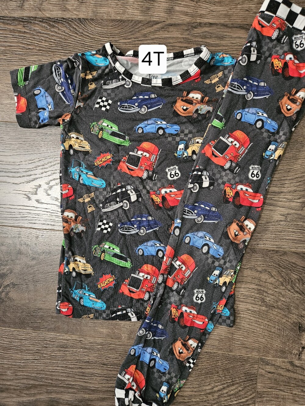 Bundle of Joy Company 4T Disney Pixar Cars 2 Piece Bamboo Pajama